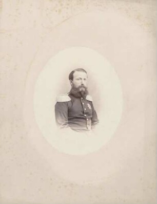 Großherzog Friedrich I. in Uniform, Brustporträt.