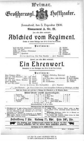 Abschied vom Regiment