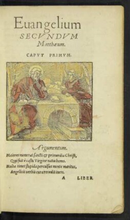Evangelium Secundum Matthaeum.