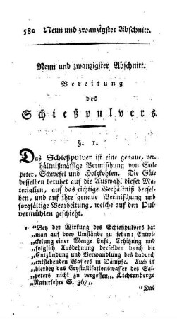 29. Bereitung des Schießpulvers