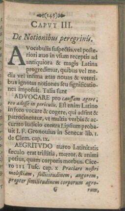 Capvt III. De Notionibus peregrinis.