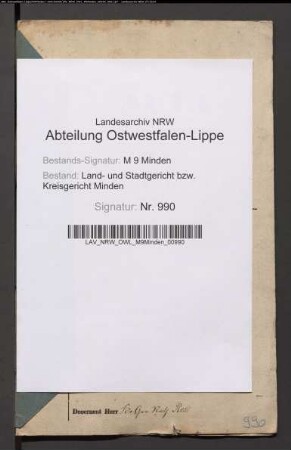 Sonstige: Behren, Heinrich August von: