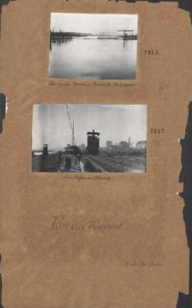 Die Lys sw. Warwicq und Comines bei Hochwasser