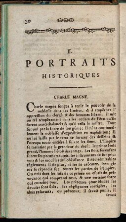 II. Portraits Historiques.
