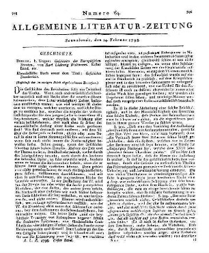 Woltmann, K. L.: Geschichte der Europäischen Staaten. Bd. 1. Geschichte Frankreichs etc. (Beschluß der im vorigen Stück abgebrochenen Recension.)