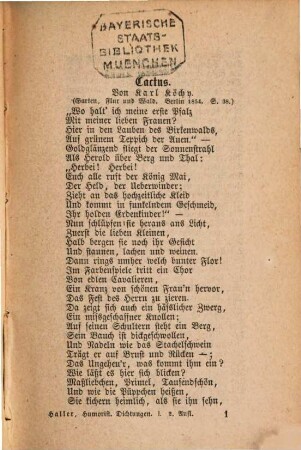 Bibliothek humoristischer Dichtungen, 1