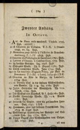 504-511, Zweyter Anhang. + Emendanda