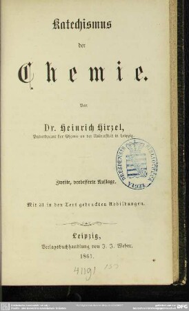 Katechismus der Chemie