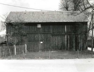 Ottendorf-Okrilla, Radeberger Straße 8. Gehöft (1801/1850). Scheune