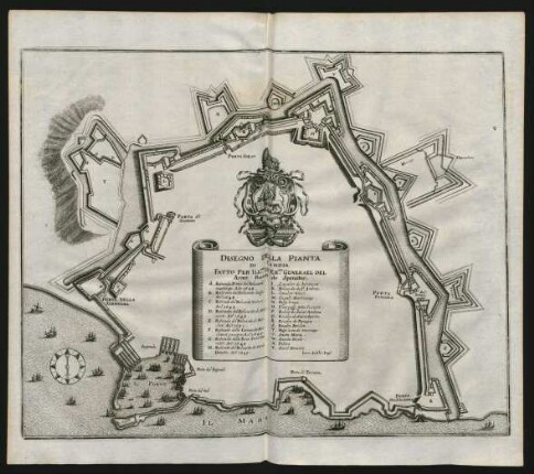 Disegno Della Pianta Di Candia.
