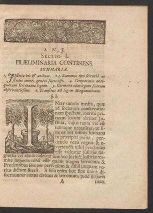 Sectio I. Praeliminaria Continens.