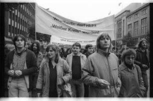 Kleinbildnegative: Mieter_innendemonstration, Tauentzienstraße, 1980