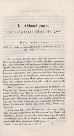 Abhandlungen und verwandte Mittheilungen