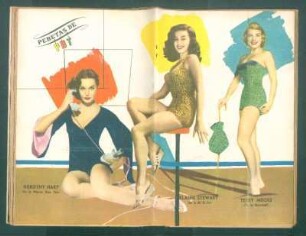 Dorothy Hart, Elaine Stewart, Terry Moore - [Ilustración] : Pebetas de PBT