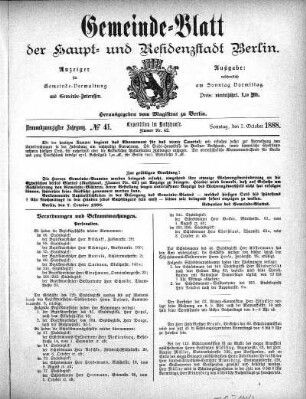 1888,41: No. 41, 7. Oktober 1888