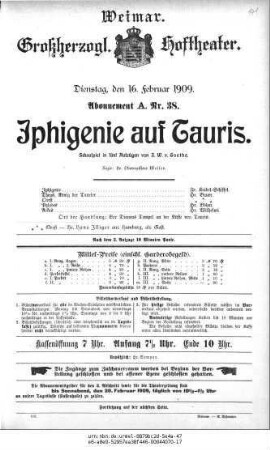 Iphigenie auf Tauris