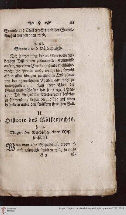 II. Historie des Völkerrechts