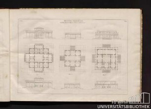 2ter Theil. Taf. 2. Horizontal-Verbindungen von Säulen, Pilastern, Mauern, Thüren und Fenstern.