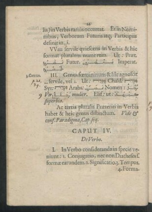 Caput IV. De Verbo.