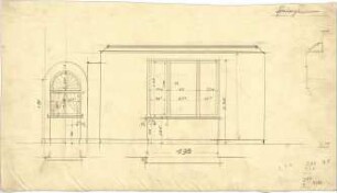 Littmann, Max; Bocksberg; Hofgut, Landhaus - Fenster im Speisezimmer (Ansichten, Detail)