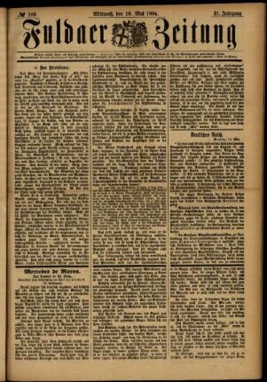 Ausgabe vom Mittwoch, den 16. Mai 1894.