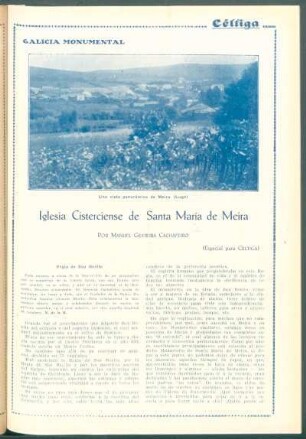 Galicia monumental : Iglesia Cisterciense de Santa María de Meira