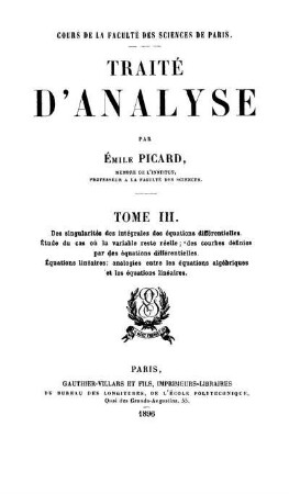 Tome 3: Traité d'analyse. Tome 3