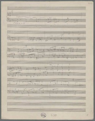 Concertos? Sketches, cemb, strings, LüdD p.446 - BSB Mus.N. 119,173 : [without title]