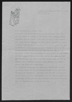 Brief von Rolf Italiaander an Margarete Hauptmann