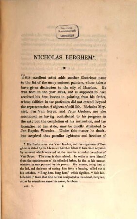 A Catalogue Raisonné of the Works of the most eminent Dutch, Flemish, and French Painters : In which is included a short Biographical Notice of the Artists, With A Copious Description Of Their Principal Pictures; ... A Reference To The Galleries And Private Collections, In Which A Large Portion Are At Present; ... To Which Is Added, A Brief Notice Of The Scholars & Imitators Of The Great Masters Of The Above Schoos. 5