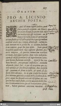 Oratio Pro A. Licinio Archia Poeta