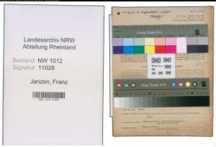 Entnazifizierung Franz Janzen , geb. 01.07.1901 ()