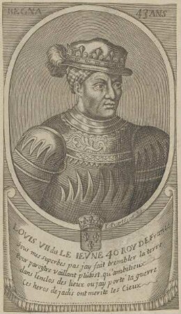 Bildnis von Lovis VII., König von Frankreich