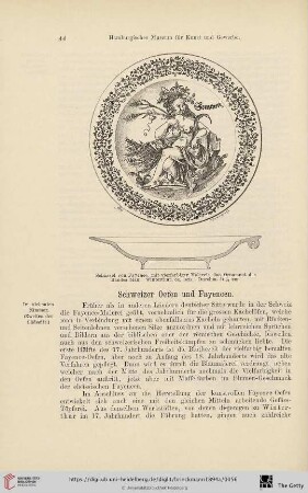 Schweizer Oefen und Fayencen