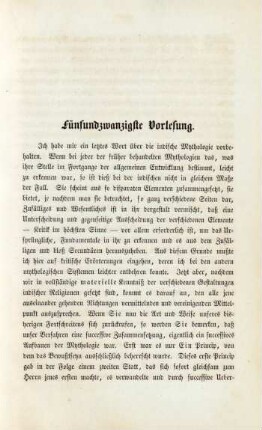Fünfundzwanzigste Vorlesung