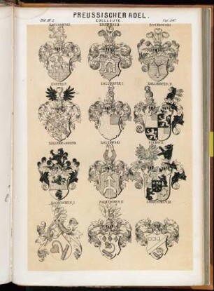 Taf. 510. Zamichowski. - Znaniecki. - Zochowski. - Zoffeln. - Zollikofer I. - Zollikofer II. - Zöllner v. Brand. - Zoltowski. - Zschock. - Zschüschen I. - Zschüschen II. - Zschüschen III.