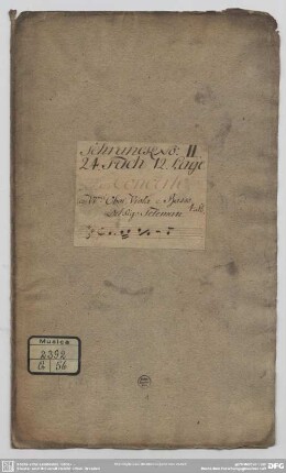 Quartets - Mus.2392-Q-56 : tr, ob (2), bc - D; TWV 43: D 7