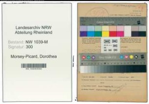 Entnazifizierung Dorothea Von Morsey-Picard , geb. 04.02.1904 (Angestellte)