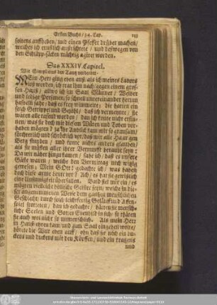Das XXXIV. Capitel. Wie Simplicius den Tantz verderbet.