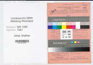 Entnazifizierung Walther Johst, geb. 04.07.1894 (Geschaeftsfuehrer)