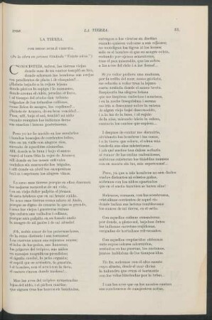 La tierra - (de la obra en prensa titulada "Veinte años")