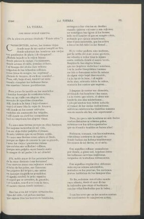 La tierra - (de la obra en prensa titulada "Veinte años")