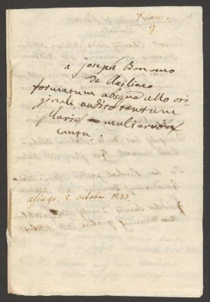 Nachlass von Johann Andreas Schmeller (1785 - 1852) - BSB Schmelleriana, XII.35.l. Johann Andreas Schmeller (1785-1852) Nachlass: Materialsammlung über die cimbrische Sprache. Sammlung von Einblattdrucken und Schriftstücken - BSB Schmelleriana XII.35.l