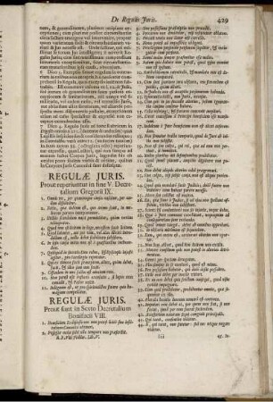 Regulæ Juris.