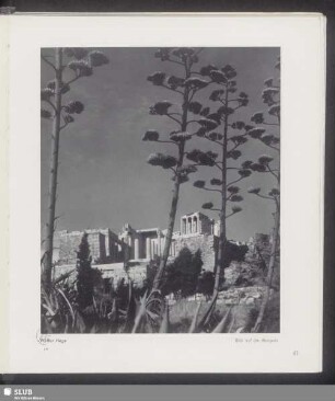 Blick auf die Akropolis