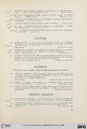 Stoffe, Kissen (Nr. 1409-1434)