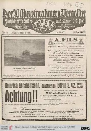 Nr. 16 (18. April 1925)