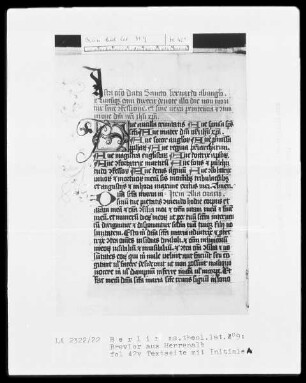 Gebetbuch — Initiale A, Folio 42verso