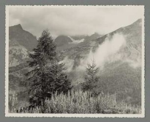 Bergkette bei Saas-Fee
