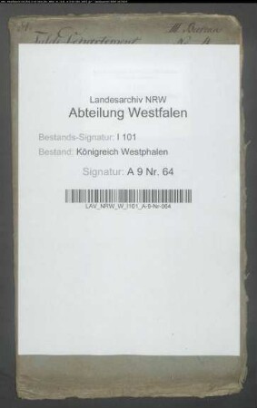 Aktiv- und Passivkapitalien des aufgehobenen Gaukirchenklosters, Paderborn